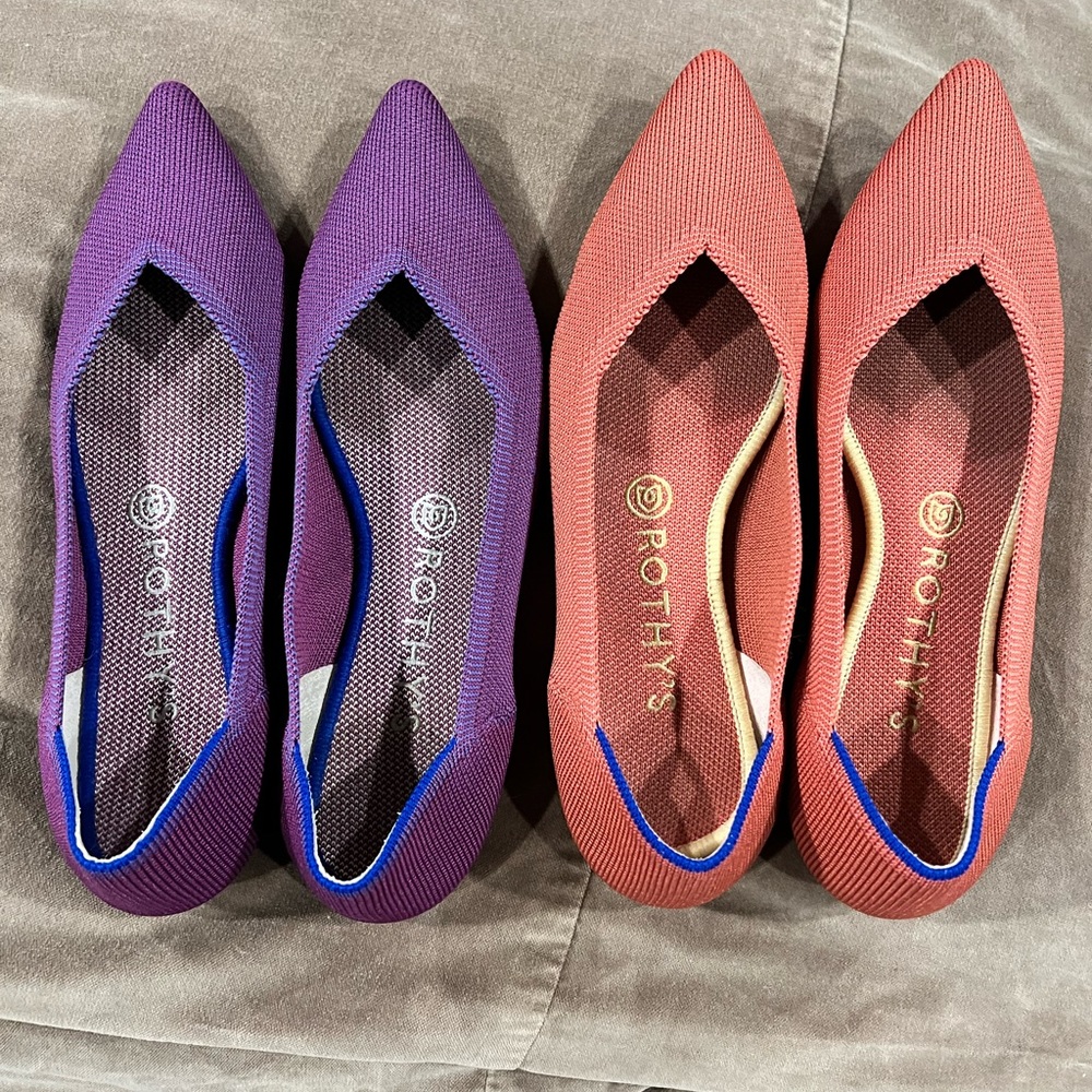 Double deal! Rothys Points, both fit like an 8.5.